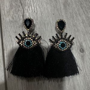 🧿 NEW EVIL EYE FRINGE EARRINGS 🧿